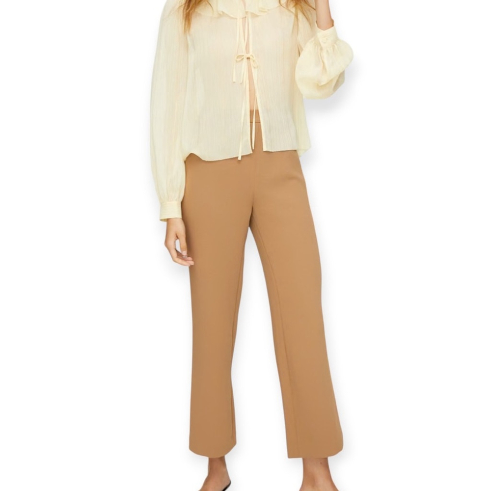 Aritzia Wilfred Tan Ankle Pants